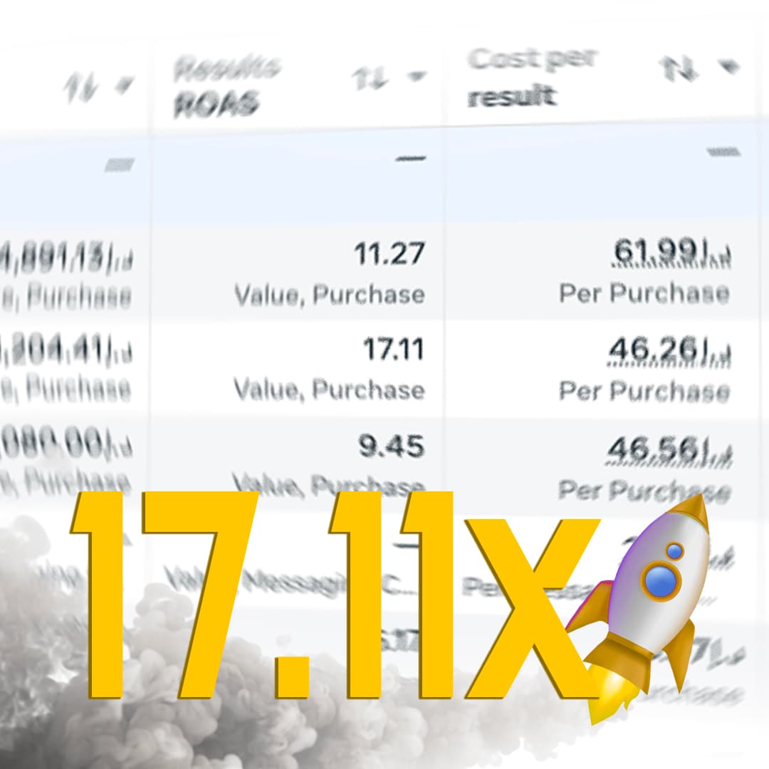 Placeholder result visual, pending a verified client screenshot